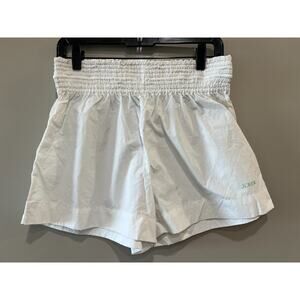 J. CREW Women’s Smocked beach short, performance ,pickle ball White Size Medium